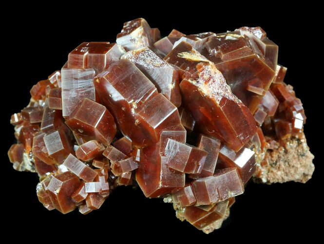 Large, Ruby Red Vanadinite Crystals - Morocco #51278
